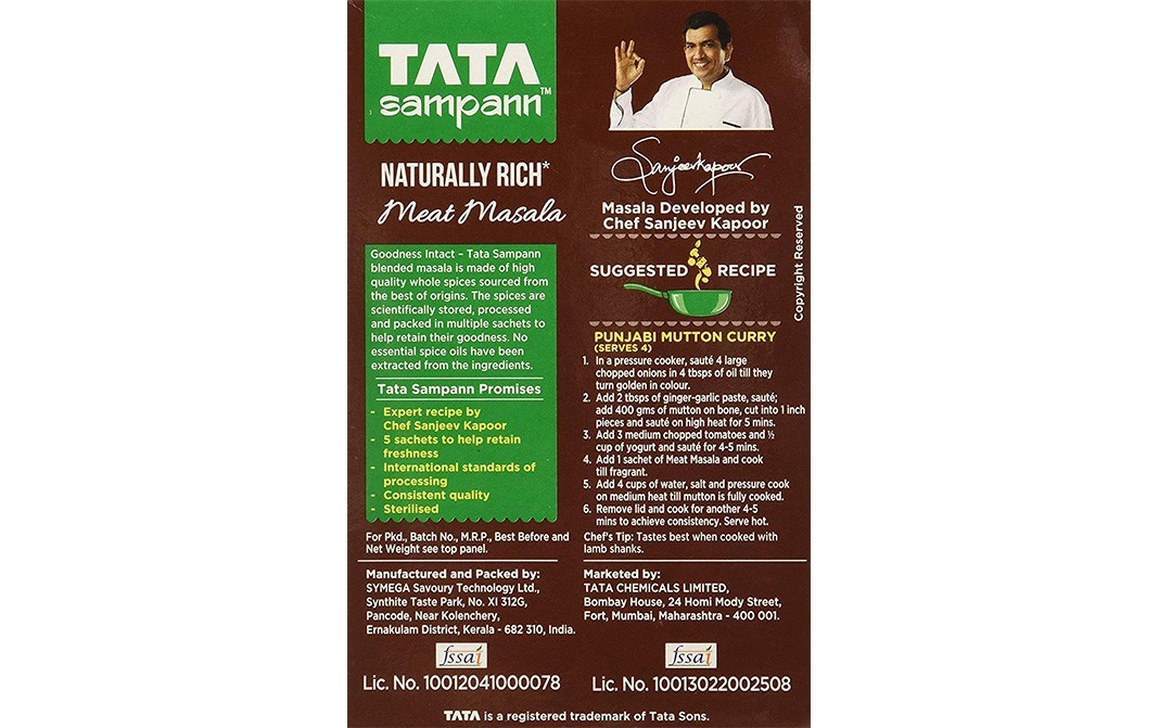 Tata Sampann Naturally Rich Meat Masala   Box  100 grams